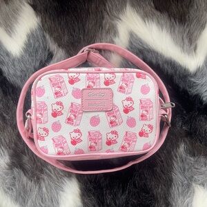 Sanrio Hello Kitty Pink and White Crossbody Bag
